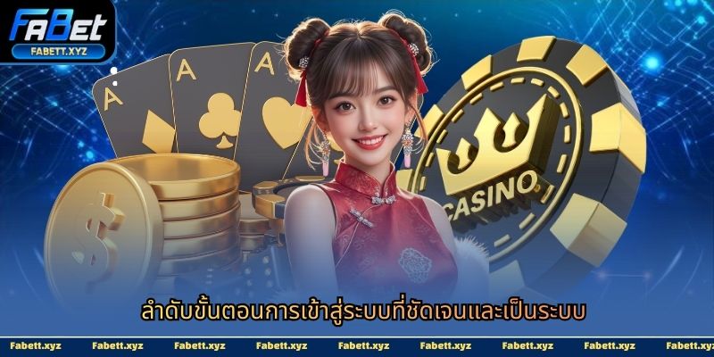 ลำดับขั้นตอนการเข้าสู่ระบบที่ชัดเจนและเป็นระบบ