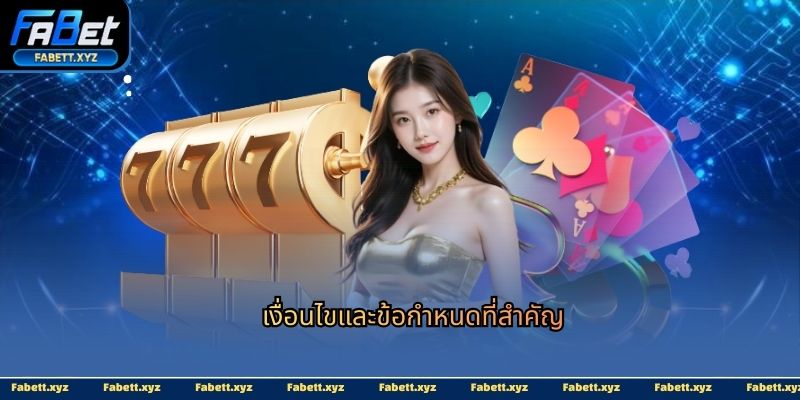 เงื่อนไขและข้อกำหนดที่สำคัญ